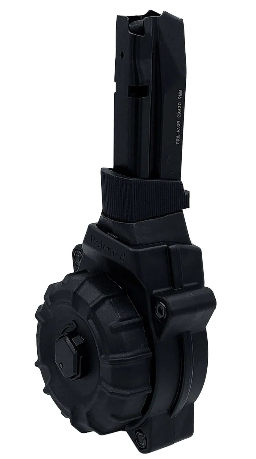 ProMag DRMA109 30rd Drum 9mm Fits Shadow Systems CP920 Black DuPont Zytel Polymer