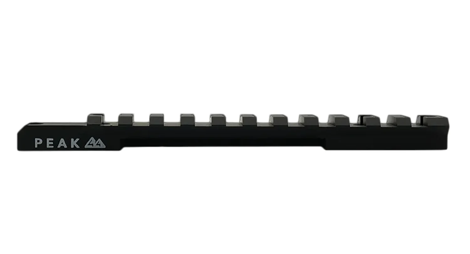 Weatherby J010002 Picatinny Rail Peak 44 Black Aluminum Weatherby Mark V Picatinny Rail/Weaver Mount Standard 6-Lug Action