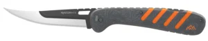 Outdoor Edge HTX50Y6C Razor HTX  5" Folding Plain 420J2 SS Blade Gray/Orange
