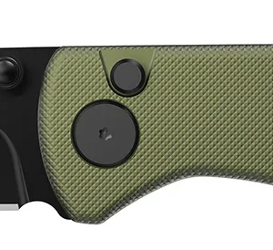 Outdoor Edge DK1C Dirk  3.25" Folding Drop Point Plain Black Oxide 8Cr13MoV SS Blade Green Anodized