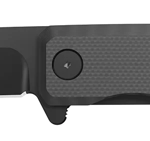 Outdoor Edge PL2C Peleus  3.10" Folding Clip Point Plain Black Oxide 8Cr13MoV SS Blade G10 Handle
