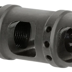 Midwest Industries MIMB10 Muzzle Brake 357 Mag 5/8"x24 Threads Black Steel 5" OAL .410" Diameter