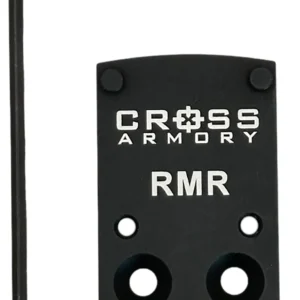 Cross Armory CRRMADAPTER Adapter Plate Black Oxide Aluminum Compatible w/ RMR Optics