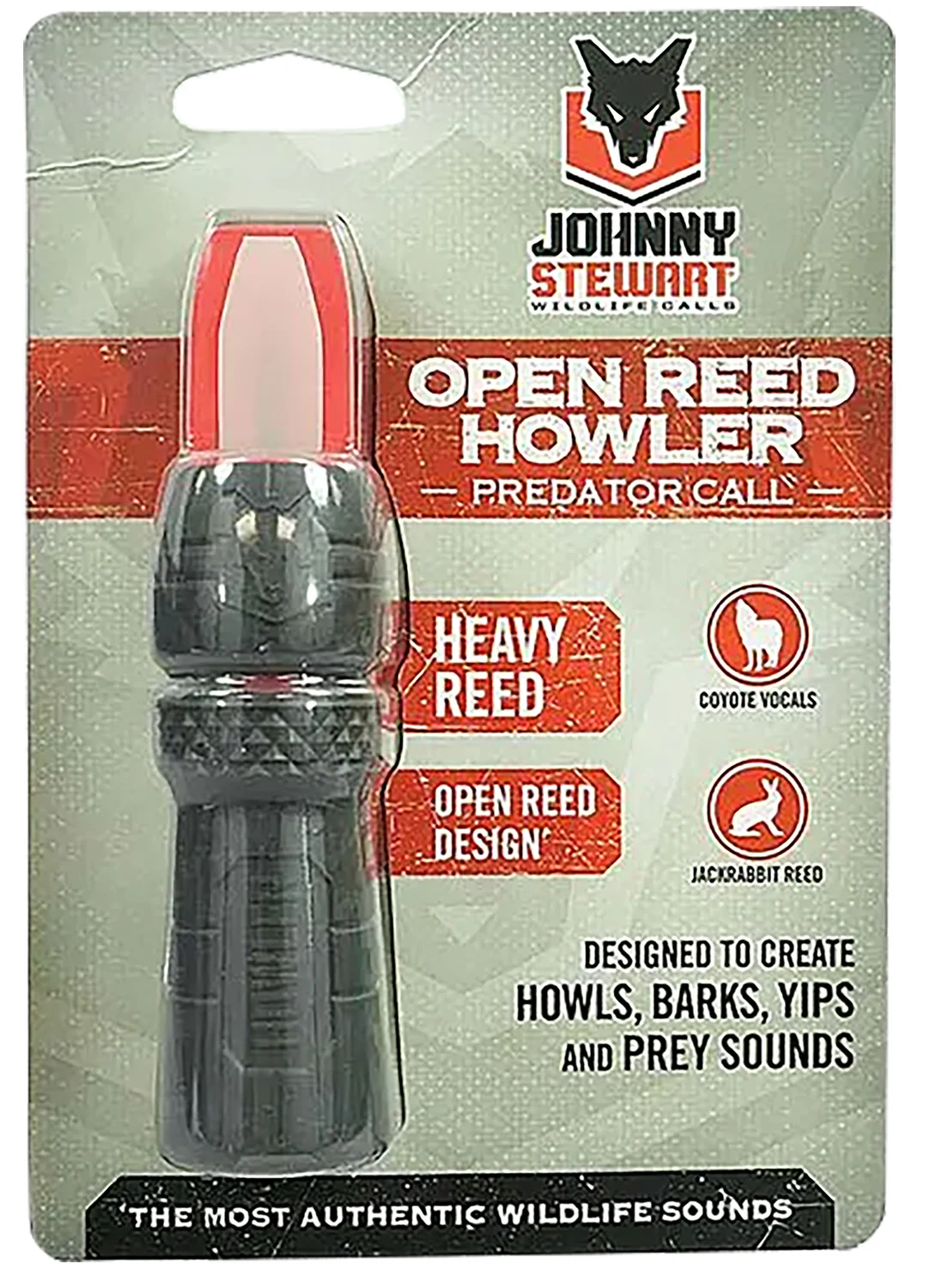 Hunters Specialties HSJSORHOWL Open Reed Howler Predator Call Black/Red