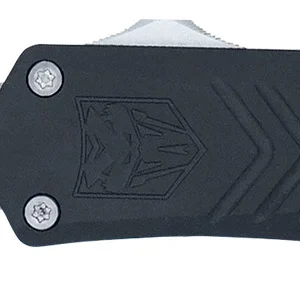 CobraTec Knives SBLKFSXGEN3DNS FS-X Gen III Small 2.75" OTF Drop Point Plain Stonewashed D2 Steel Blade, 3.88" Aluminum Handle