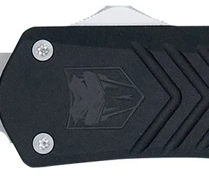 CobraTec Knives MBLKFSXGEN3DNS FS-X Gen III Medium 3" OTF Drop Point Plain Stonewashed D2 Steel Blade, 4.68" Aluminum Handle