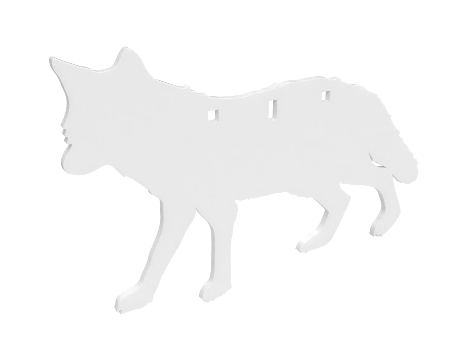 Birchwood Casey BC-47711 Centerfire Silhouette Coyote 3/8" AR500 Steel Target