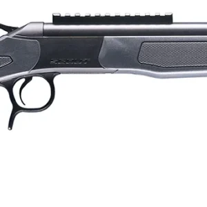 CVA CR4438 Scout 350 Legend 1rd 20" Blued Threaded Barrel, Blued Picatinny Rail Receiver, Stealth Gray Fixed Synthetic Stock
