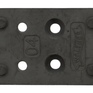 Walther Arms 5136212 Optic Plate Black Steel Fits Walther PDP 2.0