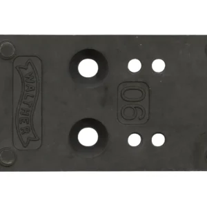 Walther Arms 5136197 Optic Plate Black Steel Fits Walther PDP 2.0