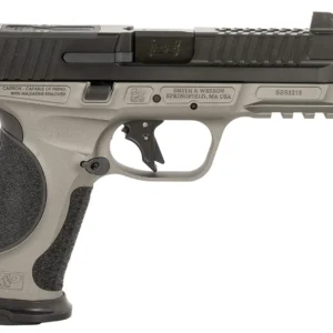 Ed Brown MPFTACT Fueled M&P Tactical 9mm Luger 19+1 4.75" Black Nitride Match Grade Threaded Barrel, Black Nitride Optic Cut/Serrated Stainless Steel Slide