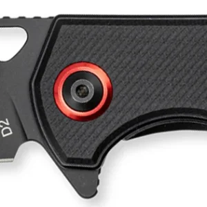 CobraTec Knives CTWOLVERINEG10 Wolverine 3.13" Folding Drop Point Plain Black Stonewashed D2 Steel Blade, 4.25" Black Textured G10 Scales Handle