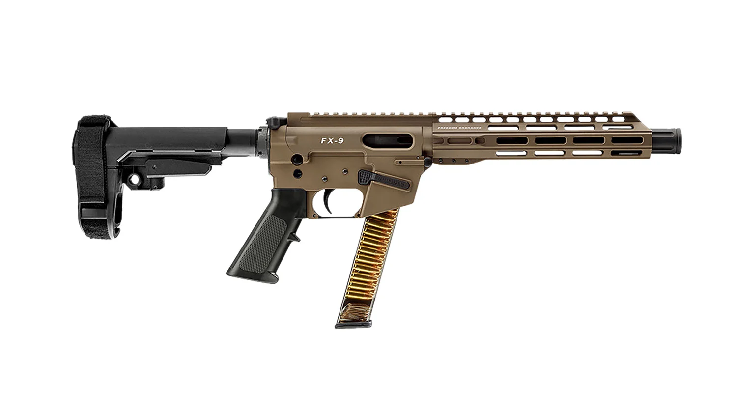 FREEDOM ORDNANCE FX9P10S-FDE FX9P 9mm Luger 31+1 10" Flat Dark Earth
