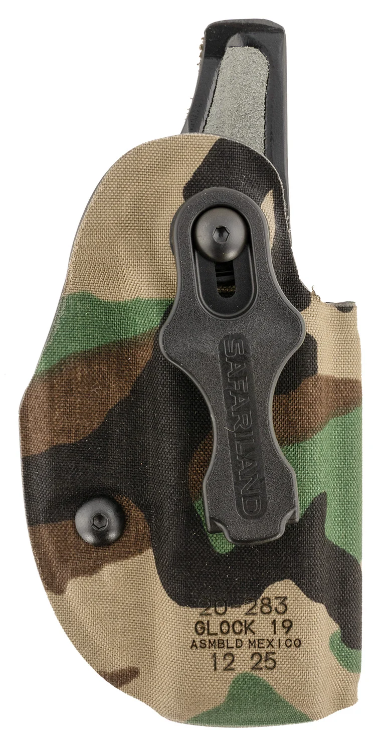 Safariland 20283C991 Species IWB Woodland Camo Compatible w/ Glock 19 Belt Clip Right Hand