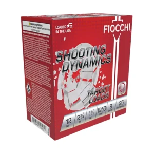 Fiocchi 12SD18X8 Shooting Dynamics  12Gauge 2.75" 1 1/8oz 8Shot 25 Per Box/10 Case