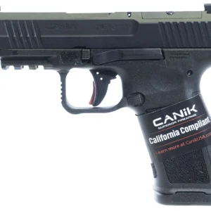 Canik HG7885CA-N Mete MC9LS *CA Compliant 9mm Luger 10+1 3.63" Black Steel Barrel, Black Nitride Steel Serrated Slide, Black Polymer Frame w/Picatinny Rail, Interchangeable Backstrap Grip