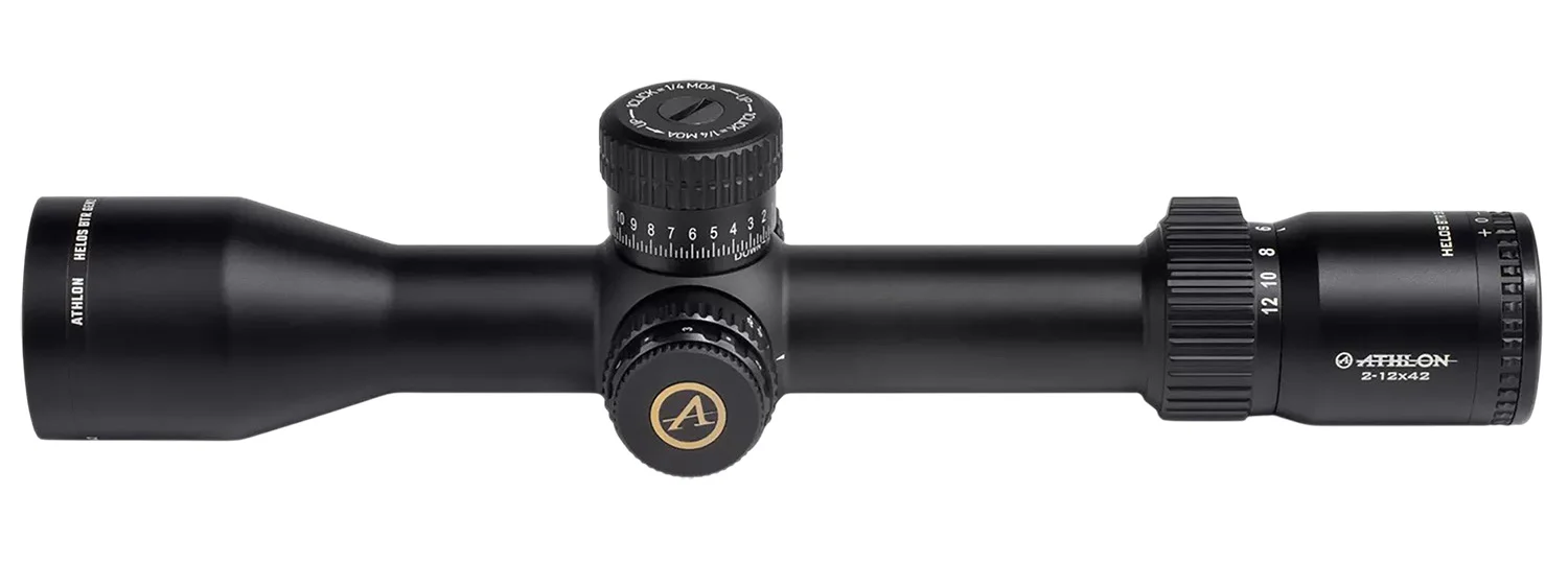 Athlon 214104 Helos BTR Black 2-12x 42mm 30mm Tube Illuminated MOA Reticle