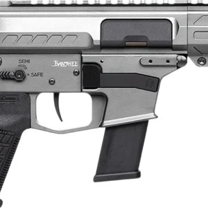 CMMG 45A890FTNG Banshee FE MkG 45 ACP 13+1 8" Black Nitride Threaded Barrel, M-LOK Handguard, Titanium Cerakote Aluminum Receiver w/Picatinny Rail, Black Polymer CMMG RipBrace, CMMG Zeroed Grip