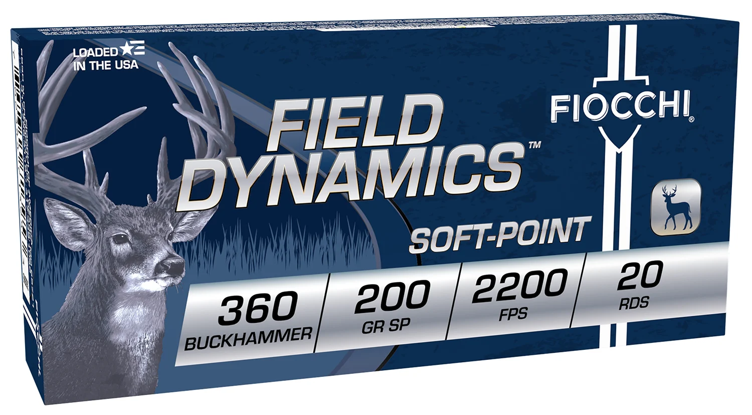 Fiocchi 360BHB Field Dynamics 360Buckhammer 200gr Soft Point 20 Per Box/10 Case