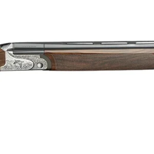 Rizzini USA 2203-41028 Aurum EVO 410 Gauge Break Open 3" 2rd 28" Black Over/Under Vent Rib Barrel, Coin Anodized Receiver Engraved w/Game Scene, Fixed Turkish Walnut Stock w/Prince of Whales Grip