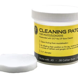 Thompson Center Arms, LLC 9036R Cleaning Patches  Muzzleloader 2.50" Cotton 100Ct