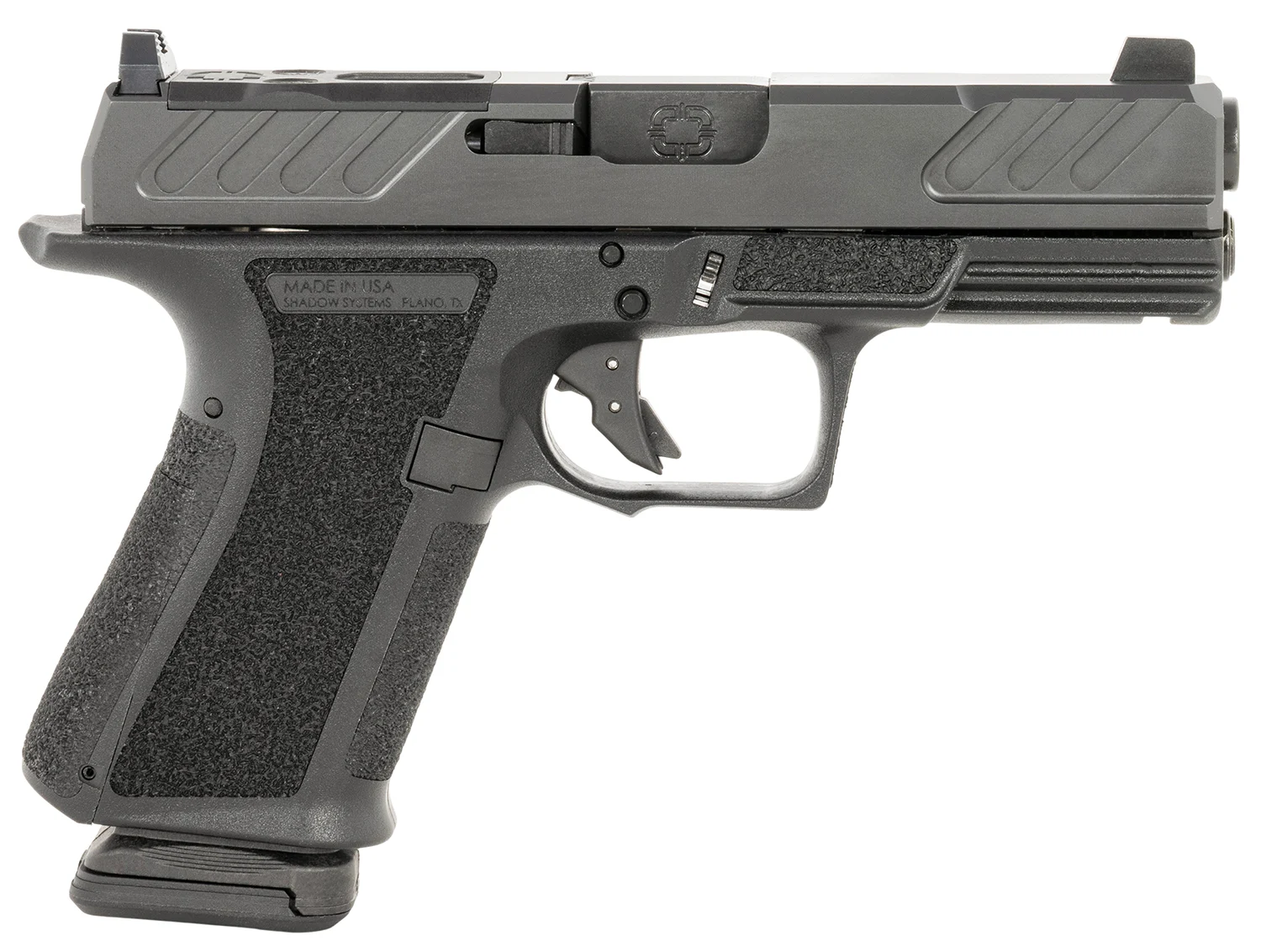 Shadow Systems SS-1306-B MR920 Foundation 9mm Luger 15+1 4" Black Nitride barrel, Black Nitride Optic Ready/Serrated Slide, Black Polymer Frame w/Beavertail & Picatinny Rail, Ambidextrous, *Blemished
