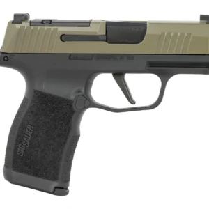 Sig Sauer 365X9GXR3P P365X Micro-Compact 9mm Luger 12+1 3.10" Black Moss Green Stainless Steel Optic Ready/Serrated Slide, Black Stainless Steel Frame w/Accessory Rail, Textured Grip, RMSc Footprint