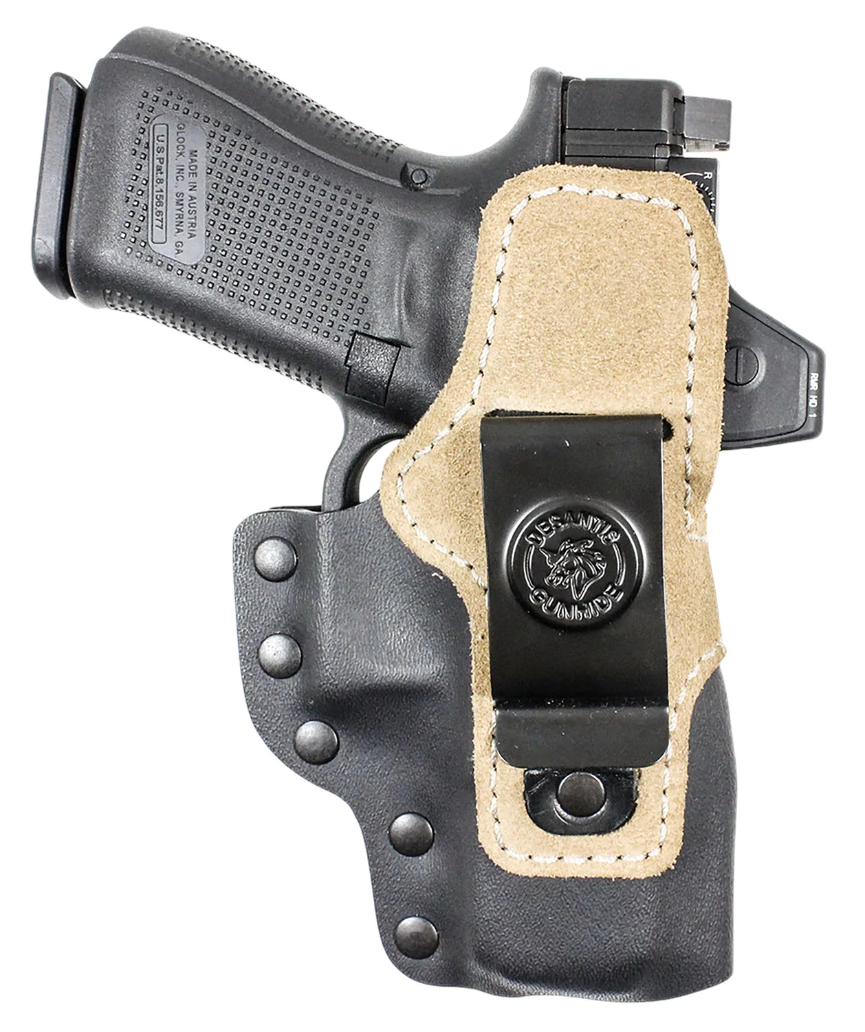 DeSantis Gunhide 230KJ3TZ0 Hyeye IWB Black Kydex Compatible w/ Glock 43/43X/43X MOS Ambidextrous