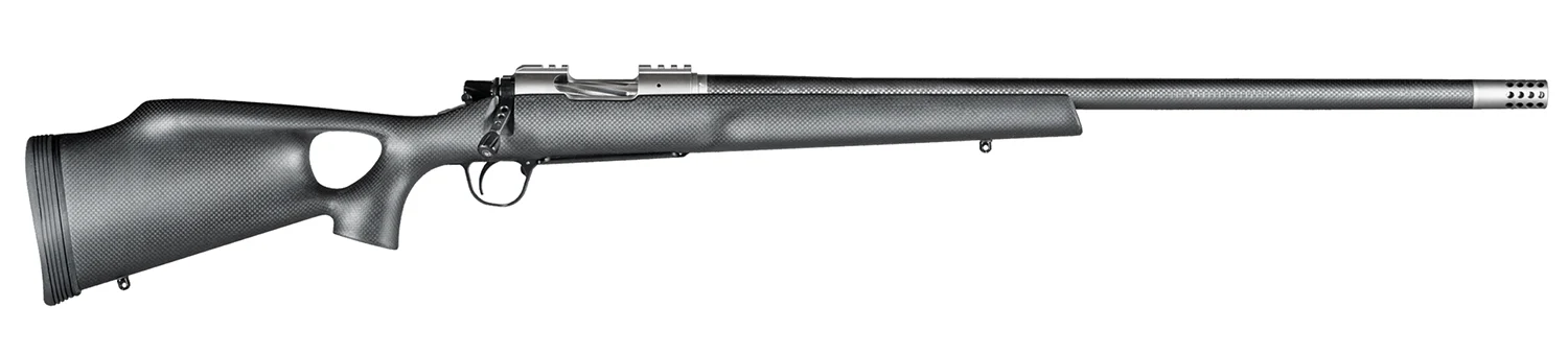 Christensen Arms 8010800405 Summit TI 6.5 Creedmoor 4+1 16.25" Carbon Fiber Threaded Barrel, Natural Titanium Drilled & Tapped Receiver, Black Carbon Fiber Thumbhole Stock