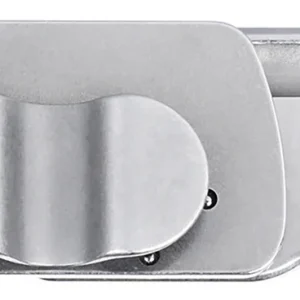 CRKT 7118 Box Key EDC 1.24" Folding Plain Stonewashed 12C27 Sandvik SS Blade, Stainless Steel Handle
