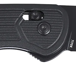 CRKT 7170K SERO EDC 3.02" Folding Plain Black TiNi S35VN SS Blade, Black Textured GRN Handle