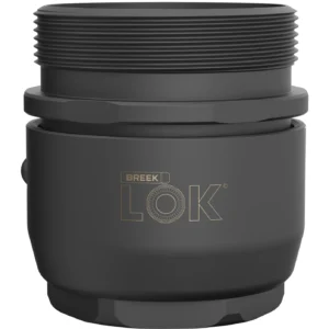 Breek Arms BRK4300 Breek LOK 3QD  Fits 1.375"x24 TPI Titanium DLC Black
