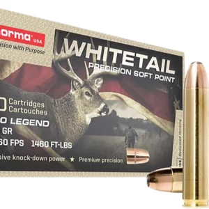 Norma Ammunition 603404704 Whitetail 350Legend 155gr Soft Point 20 Per Box/10 Case