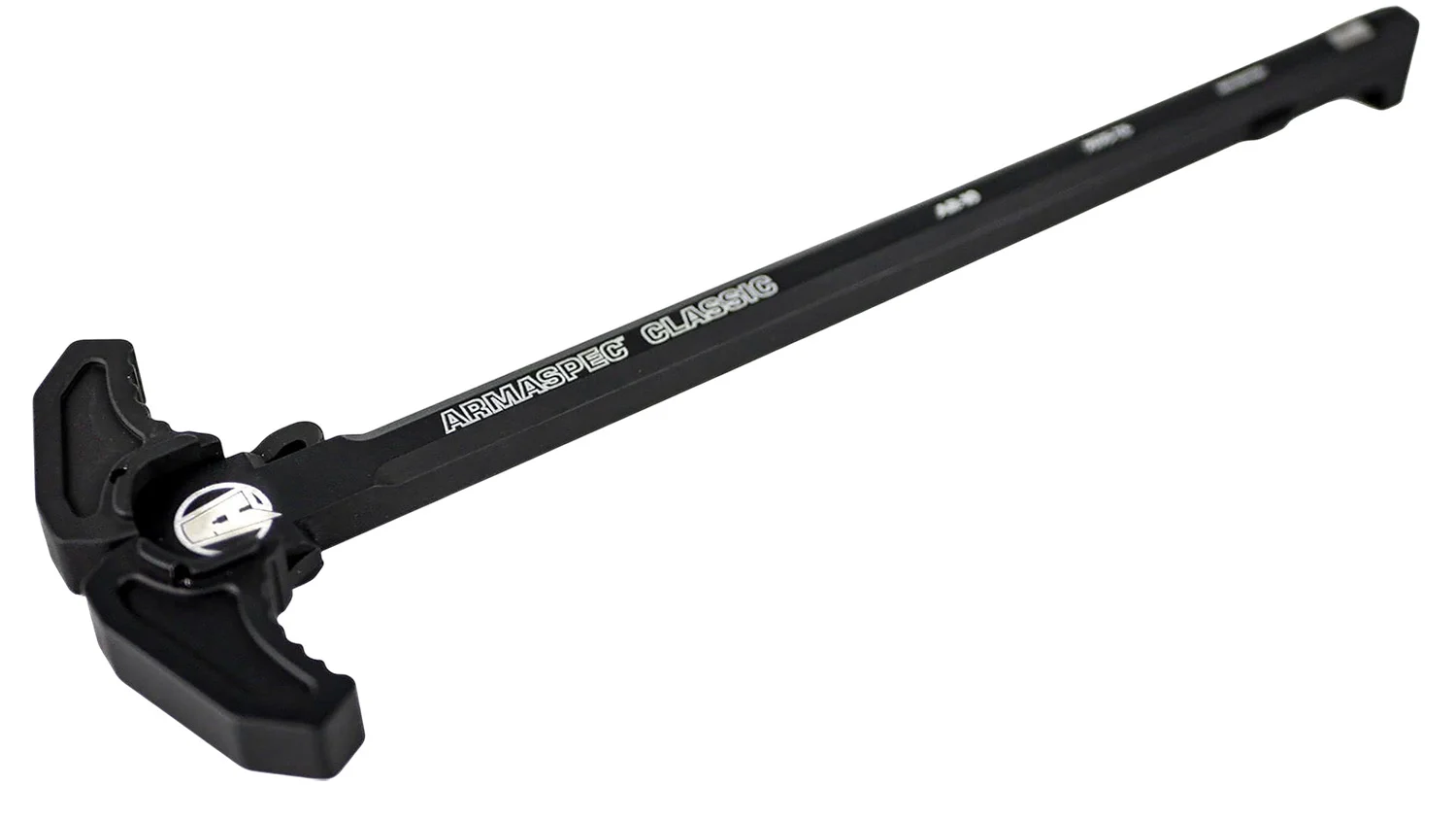 Armaspec ARM166-BLK Classic Charging Handle Black Aluminum Ambidextrous Hand