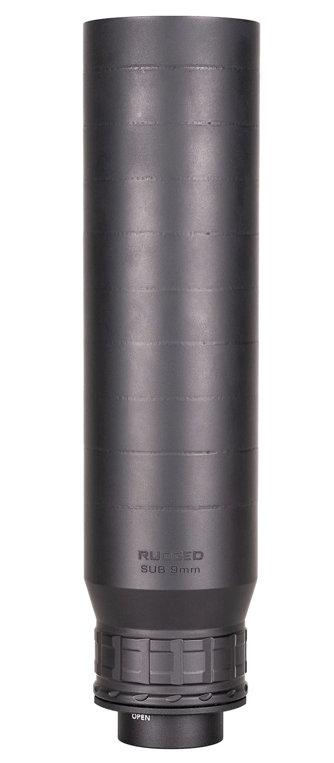 Rugged Suppressors SUB9 SUB9 9mm 1.73" Black Stainless Steel 1.375"x24