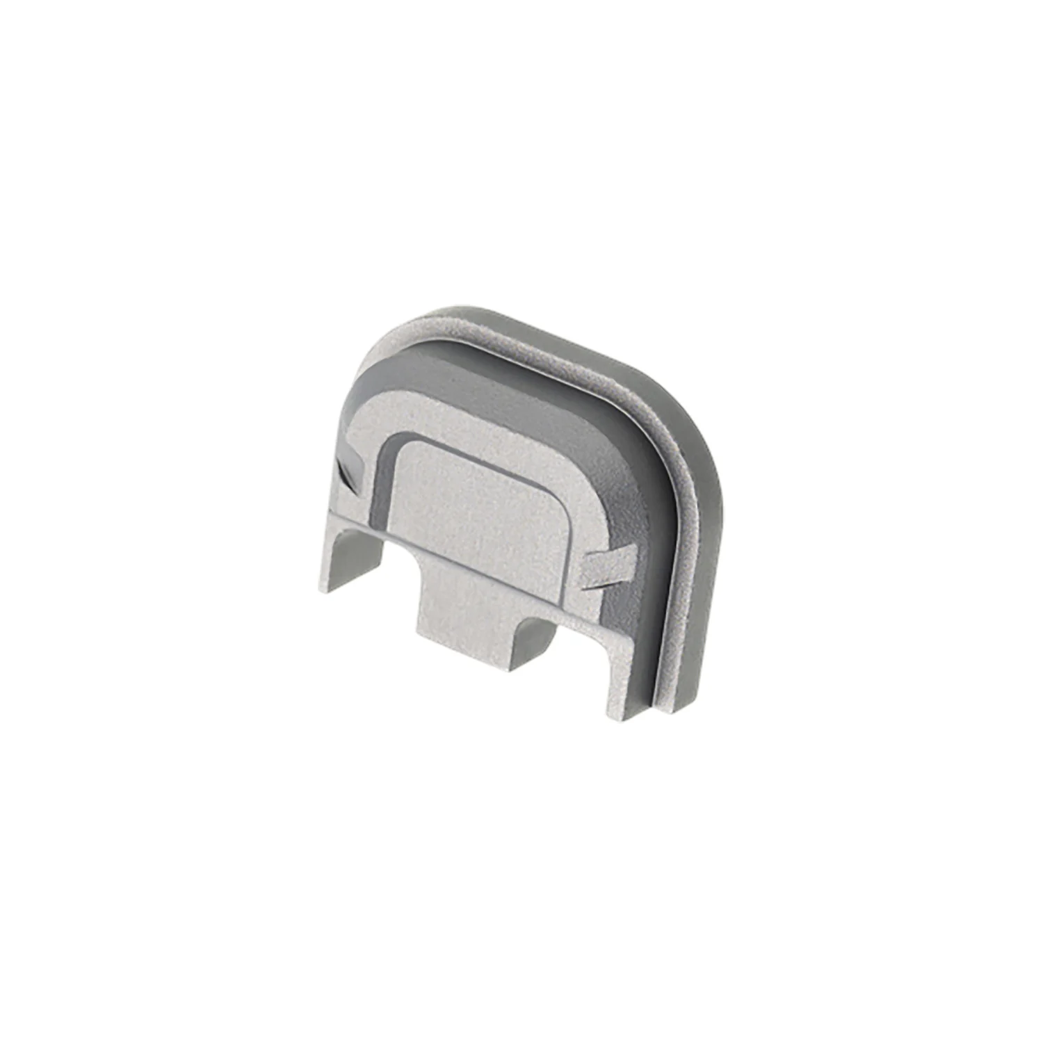 Tyrant CNC TDG5SPGREY Slide Cover Plate Chevron Design Glock Gen5 Grey Aluminum