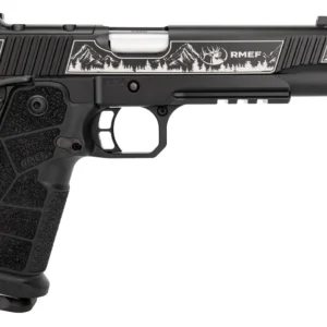 Kimber Mfg, Inc 3600305 DS Warrior Camp Guard Elite Full Size 10mm Auto 18+1 5" Matte Stainless Compensated Barrel, KimPro Black Stainless Steel Engraved Lightening Cut/Optic Ready/Serrated Slide, Bla