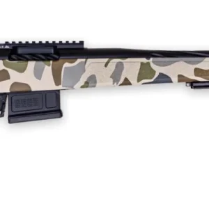 Weatherby 3WRHS25RWR4B 307 Hush Full Size 25 WBY RPM 5+1 22" +2" Graphite Black Cerakote Steel Spiral Fluted Threaded Barrel & Receiver w/Picatinny Rail, Arca Rail Forend, Hush Tundra Camo Adj Cheek P
