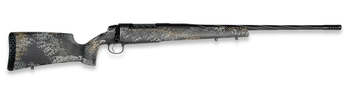Weatherby 3WAST300WR6B 307 Alpine ST 300 WBY Mag 3+1 24" Graphite Black Cerakote Spiral Fluted Threaded Barrel, Steel Drilled & Tapped Receiver, Carbon Fiber w/Gray, Light Gray & Gold Sponge Accents F