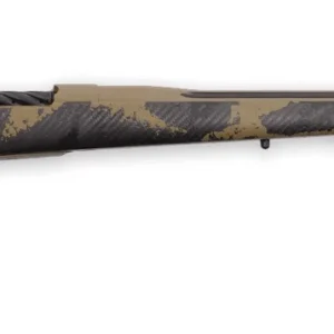 Weatherby MAX01N338LR8B Mark V Apex .338 Lapua Magnum 26" 7mm PRC 26" Graphite Black & Tan Cerakote Fluted Threaded Barrel, Tan Cerakote Steel Drilled & Tapped Receiver, Carbon Fiber w/Brown & Tan Spo