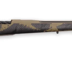 Weatherby MAX01N7MMPR8B Mark V Apex 7mm PRC 3+1 26" Graphite Black & Tan Cerakote Fluted Threaded Barrel, Tan Cerakote Steel Drilled & Tapped Receiver, Carbon Fiber w/Brown & Tan Sponge Accents Fixed