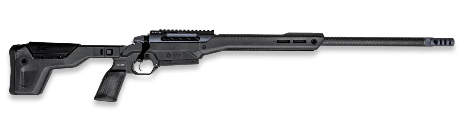 Weatherby 3WAMC22CMR0B 307 Alpine MDT Carbon 22 Creedmoor 3+1 18" Carbon Fiber Threaded Barrel, Carbon Gray Cerakote Steel Receiver w/Picatinny Rail, Arca Rail Forend, Black HNT26 MDT Chassis Carbon F