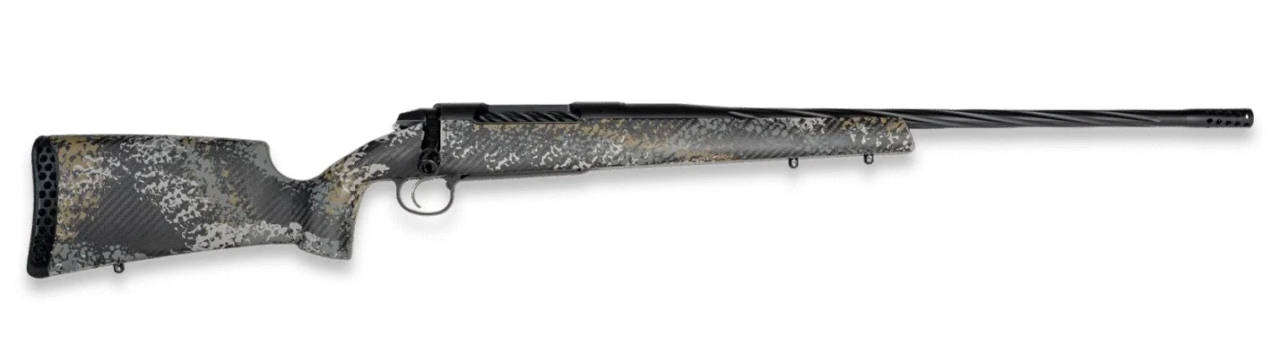 Weatherby 3WAST338WR6B 307 Alpine ST Full Size 338 WBY RPM 4+1 24" Graphite Black Cerakote Spiral Fluted Threaded Barrel, Graphite Black Cerakote Steel Drilled & Tapped Receiver, Gray & Gold Sponge Ac