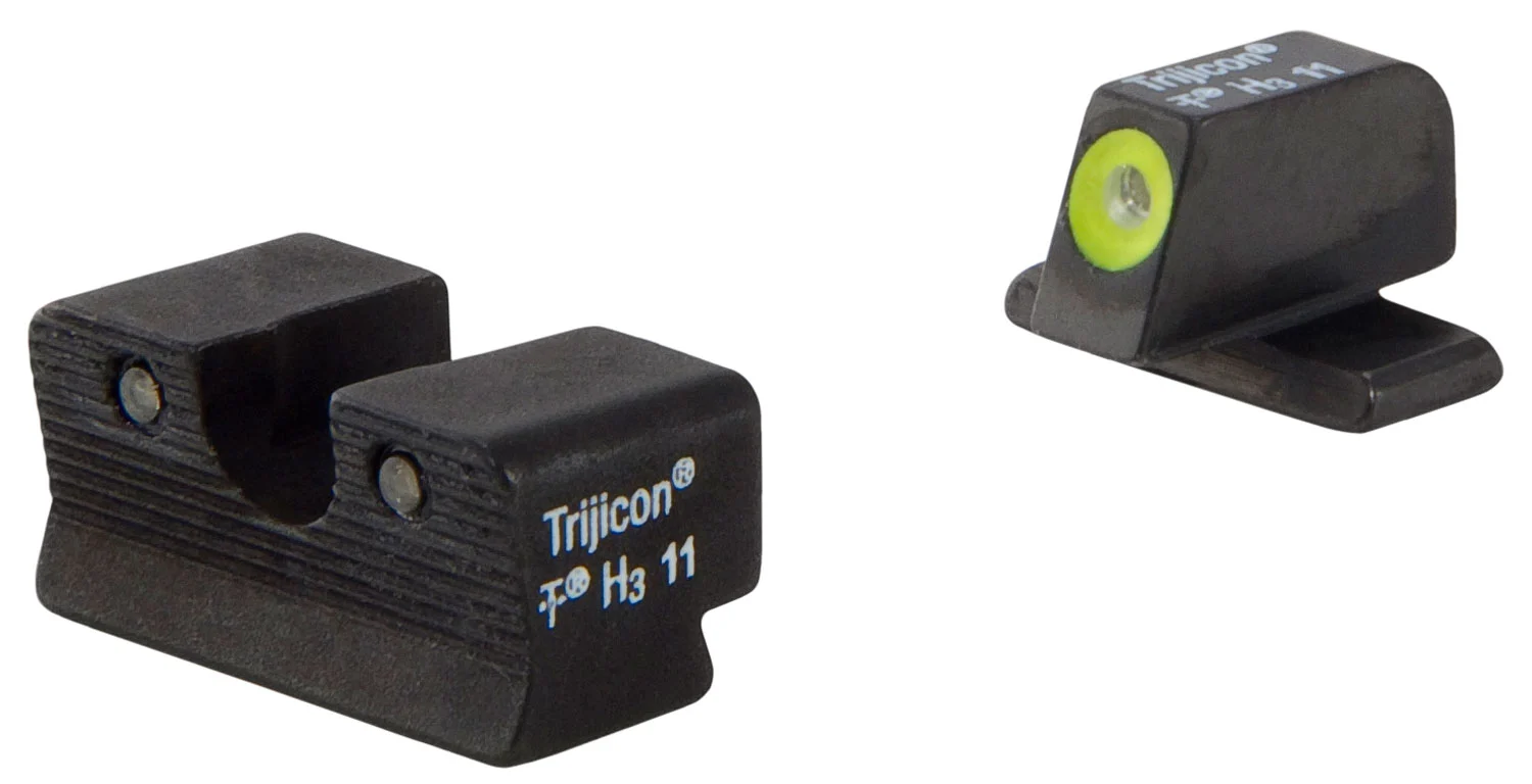 Trijicon 600751 HD Night Sights Green/Tritium Yellow Outline Front Sight-Green Tritium Black Outline Rear Sight Springfield XD-S/XD-E