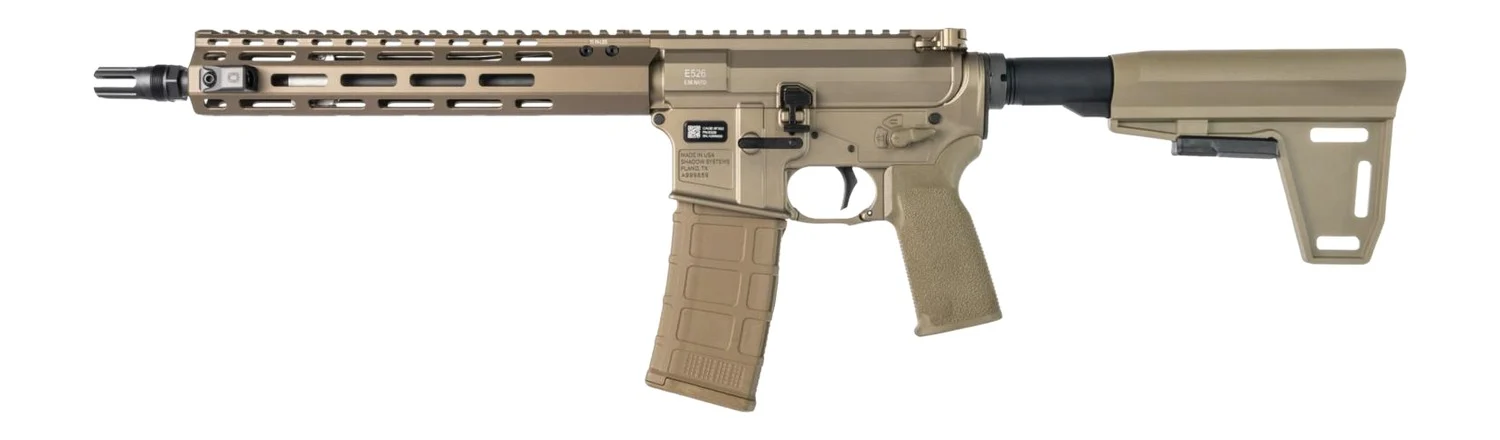 Shadow Systems SS-6018 E526 5.56 NATO 11.50" Black Barrel, Flat Dark Earth Picatinny w/Rail Receiver, Flat Dark Earth Polymer Stock & Grip
