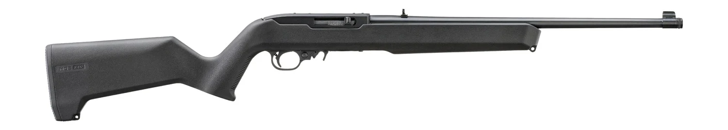 Ruger 32021 10/22 22 LR 10+1 18.50" Satin Black Alloy Steel Threaded Barrel, Drilled & Tapped Receiver, Black Magpul MOE X-22 w/M-LOK Textured Synthetic Stock