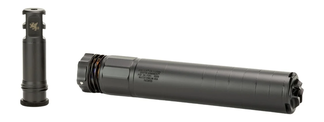 Griffin Armament GADLPSR556-W Dual-Lok PSR 5.56mm 1.50" Black Stainless Steel/Inconel 1/2"x28