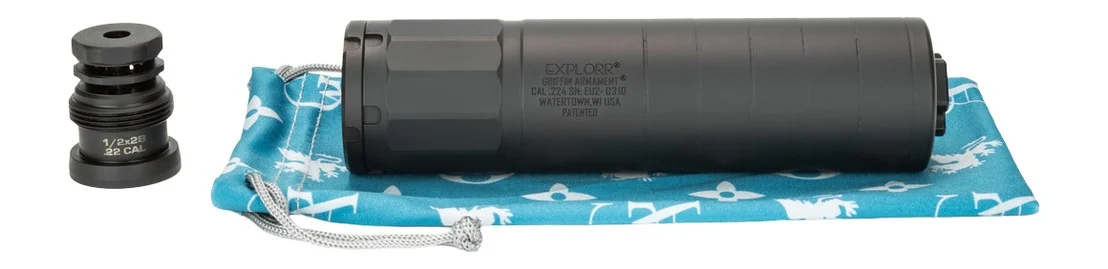 Griffin Armament GAEU2-W Explorr 5.56mm 1.50" Black Stainless Steel