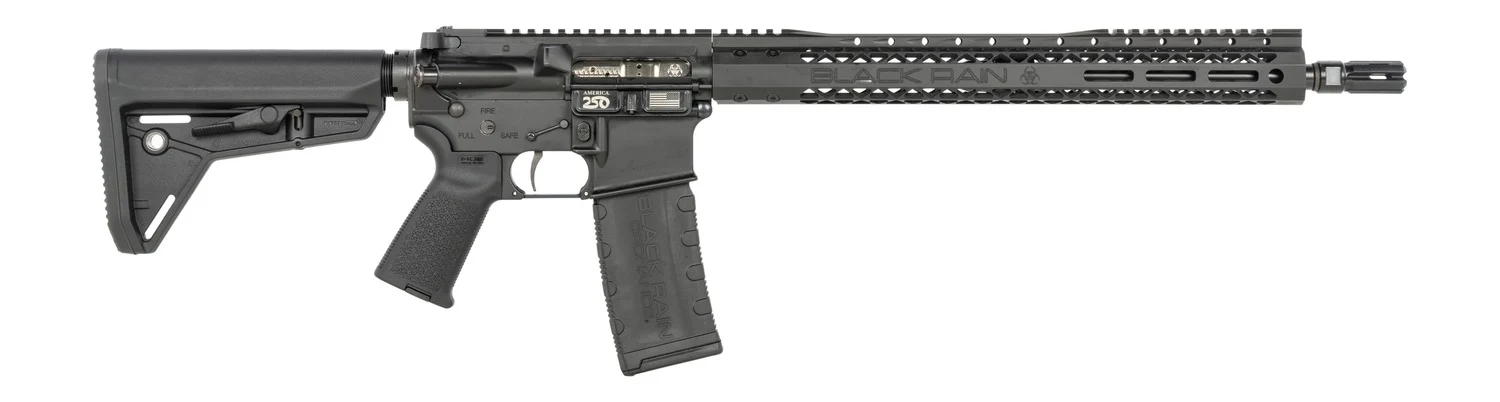 Black Rain Ordnance SSP300BLKABLK SSP 300 Blackout 30+1 16" Black Nitride Threaded Barrel, Black Armor Cerakote Aluminum Receiver w/Picatinny Rail, Magpul MOE SL Black Polymer Stock, Black Magpul Gri