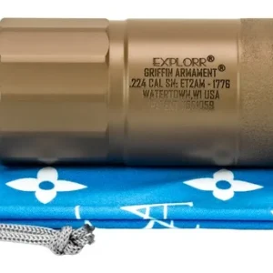Griffin Armament GAET2FDEAM-W Explorr 224 Cal Flat Dark Earth Stainless Steel/Nickel 1/2"x28
